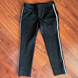 Banana Republic Sloan Black Stretch Slim Fit Ankle Cropped Dress Pants 4p